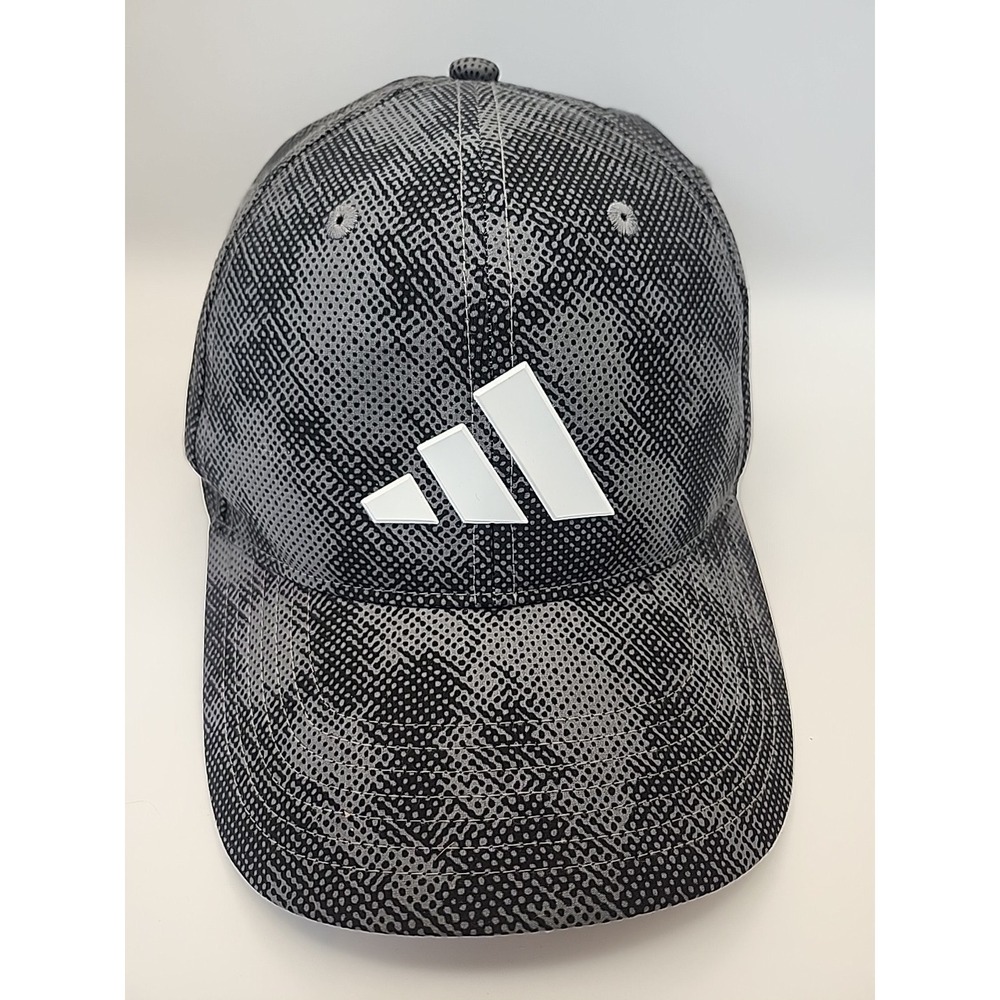 ADIDAS Tour Print Snapback Men's Golf Hat Cap Black OSFM Adjustable